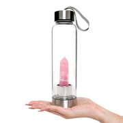 Rose Quartz Crystal Water Bottle (500 ml)