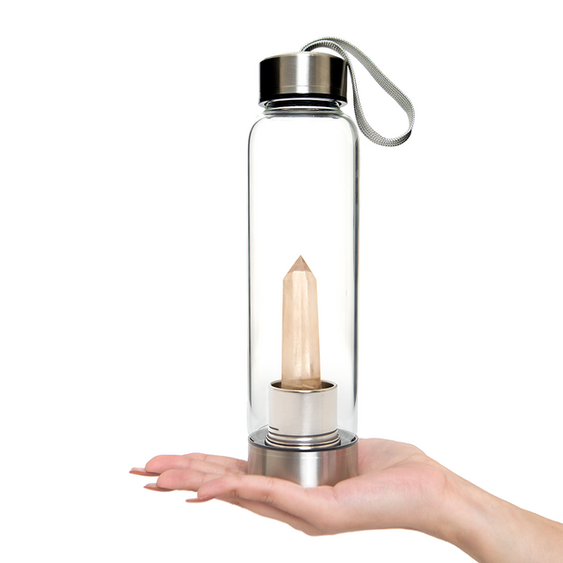 Smoky Quartz Crystal Water Bottle (500 ml)